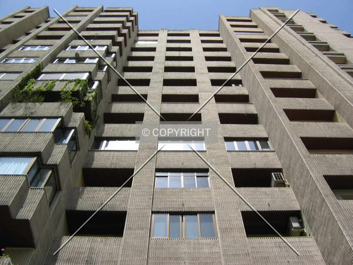 Looking up from the south
