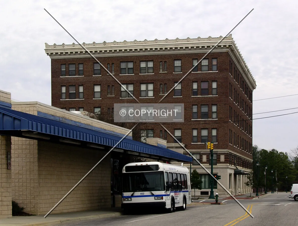 Looking northeast from Lodge Street