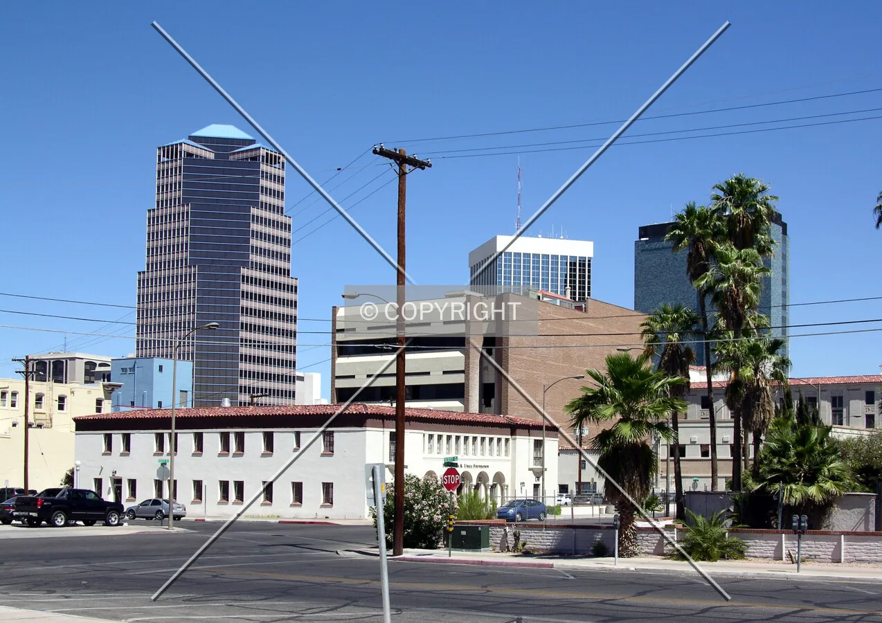 Downtown from the southeast