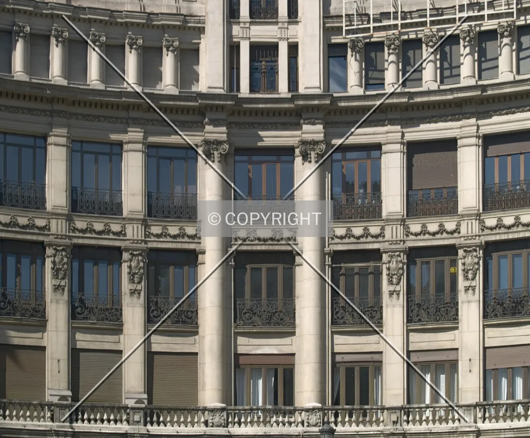 Detail of façade from the northeast