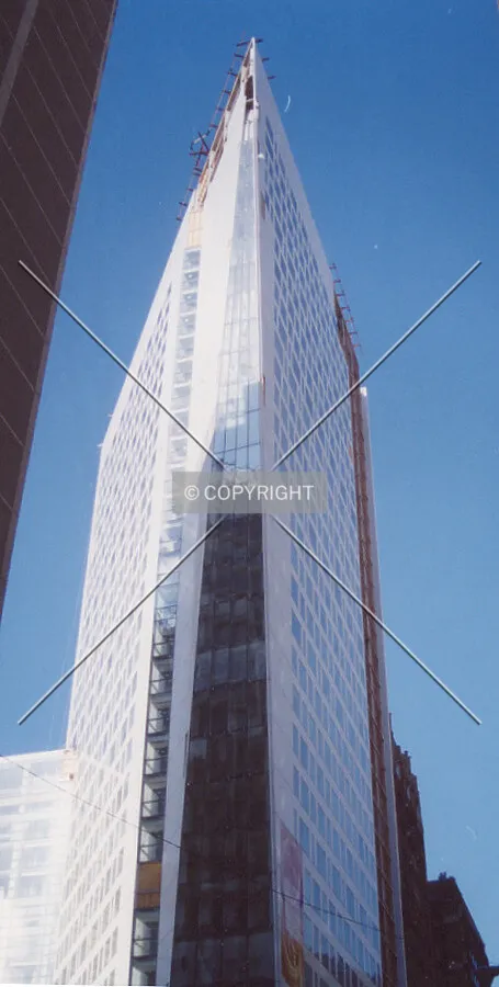 Looking up from the south
