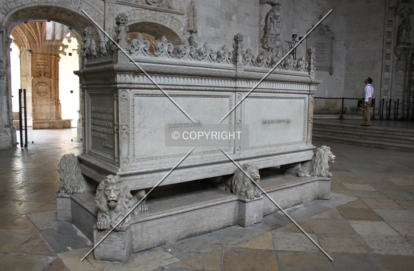 Tomb in one of the monastery's buildings