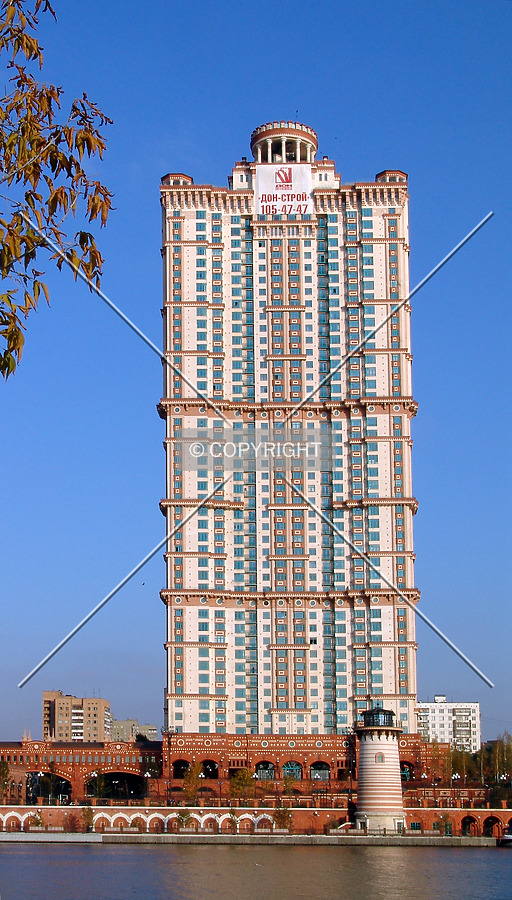 Front view from the west