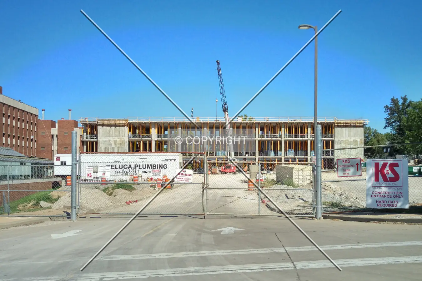 View from the west during construction; July 31, 2015