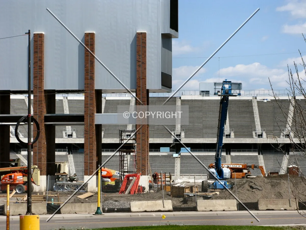 View into the bowl, past the scoreboard