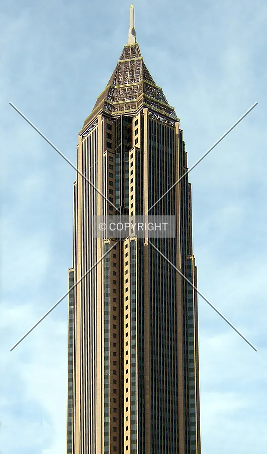 View from the southeast on Peachtree Street
