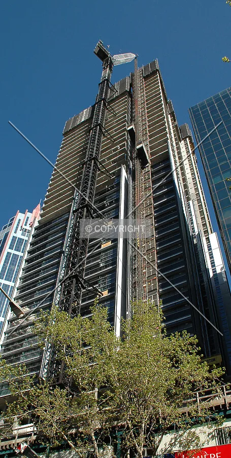 Looking up from Bathurst Street