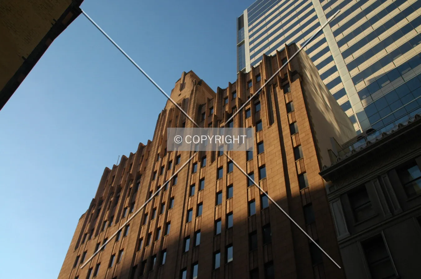 Looking up from King Street