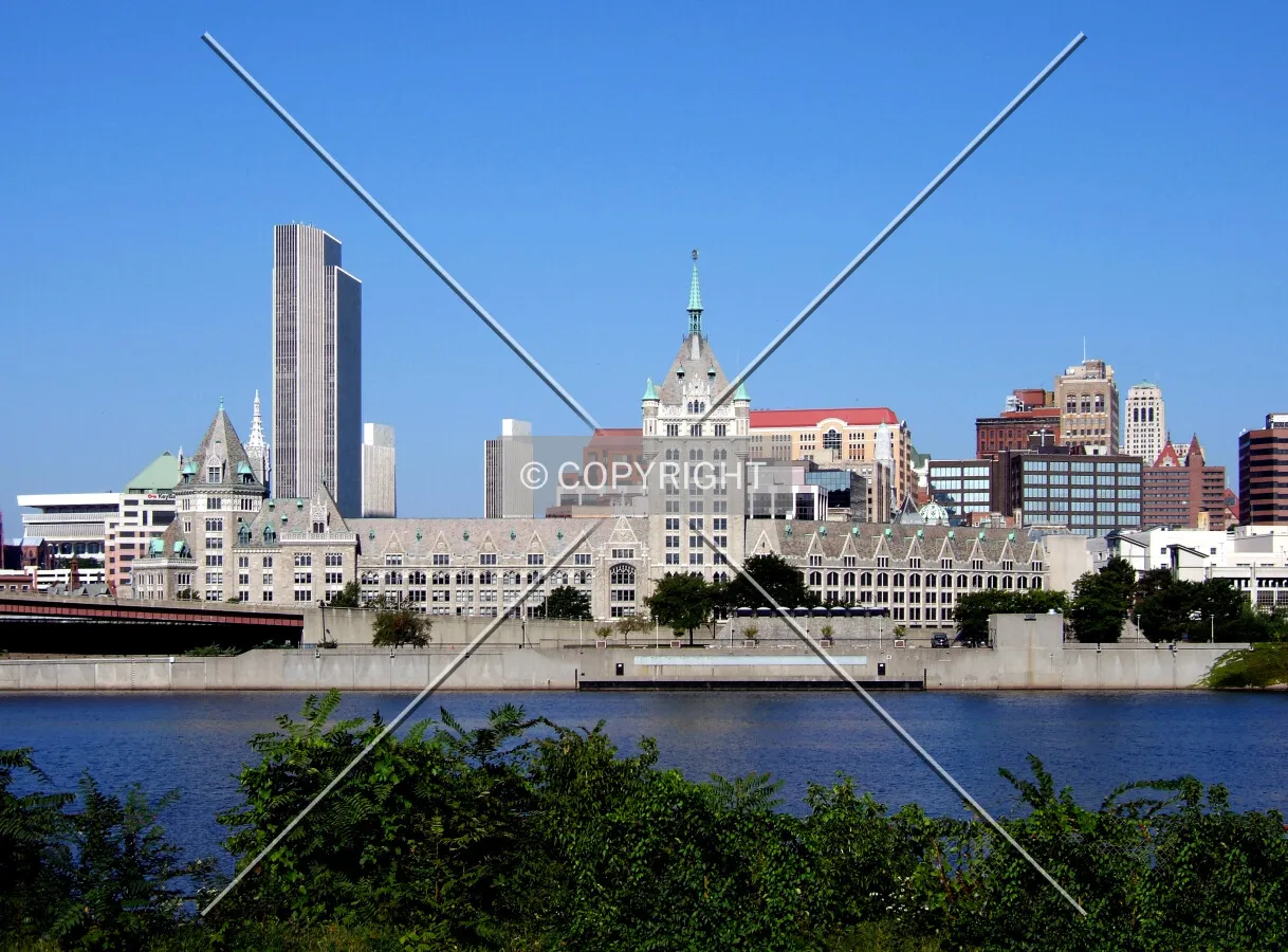 Downtown from the southeast
