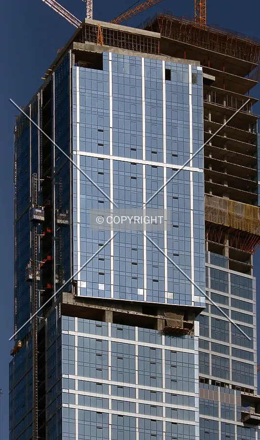 The upper floors as seen from the south