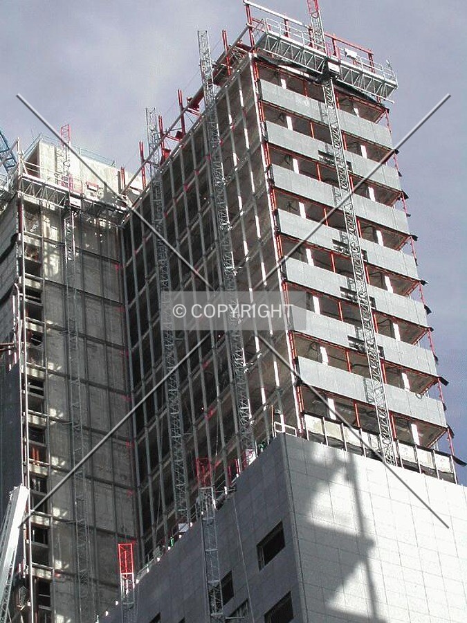 View of the top of the building