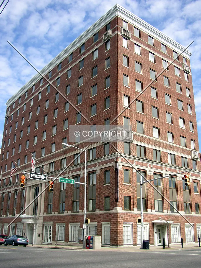 Looking northeast from 3rd Avenue North