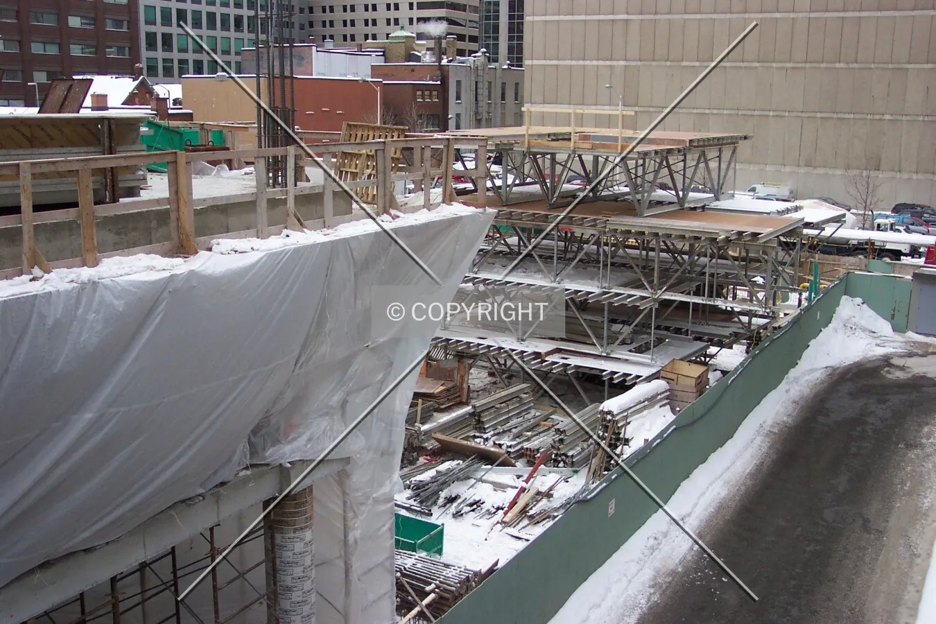 The northeast corner of the 4th floor