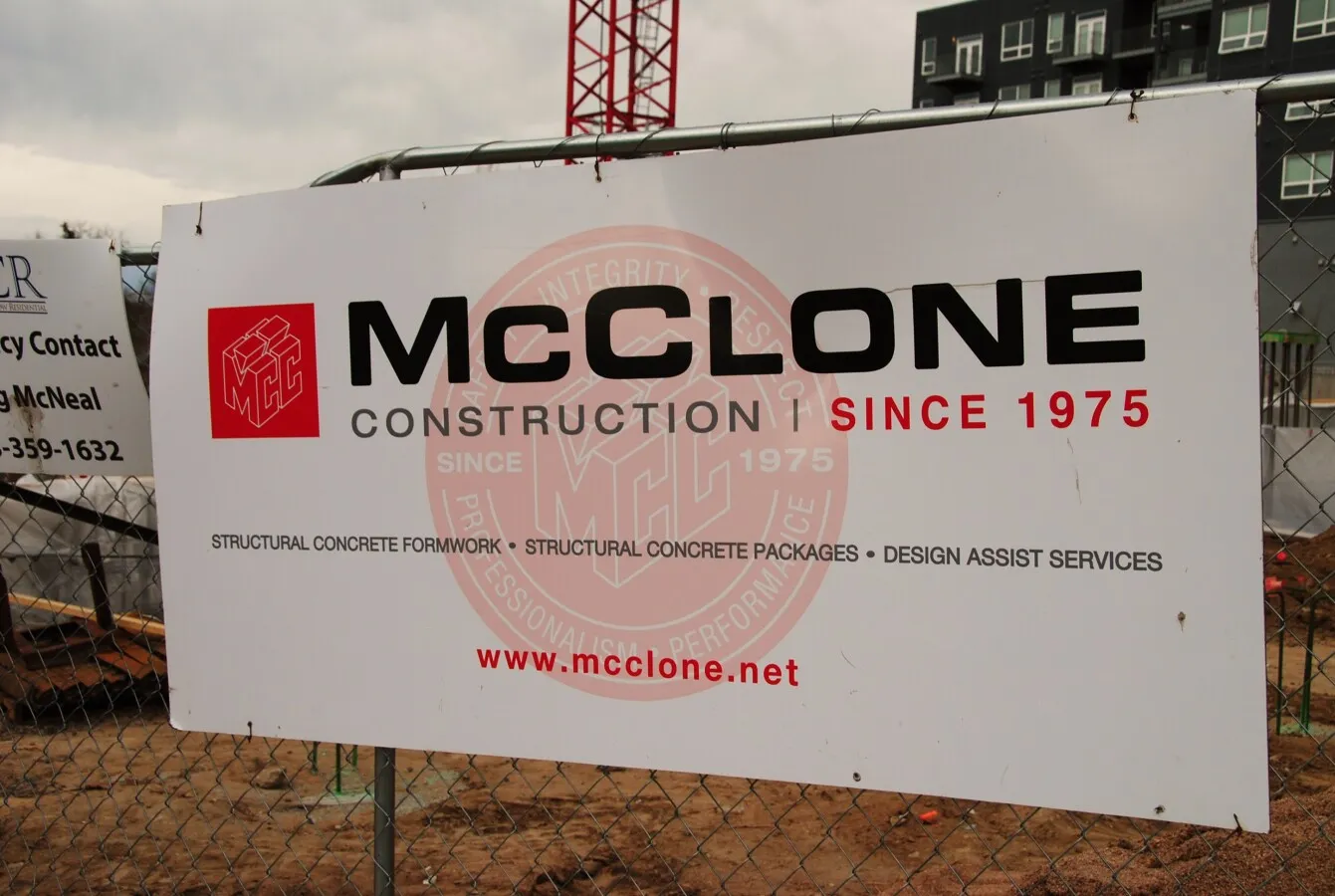 Construction banner