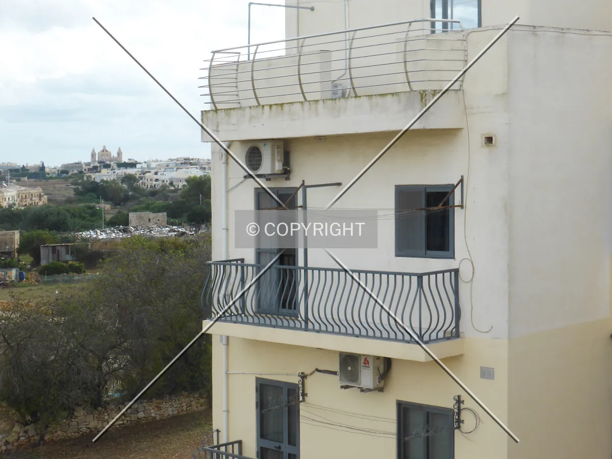 Typical maltesian architecture in Il-Gudja, Malta - where average people live