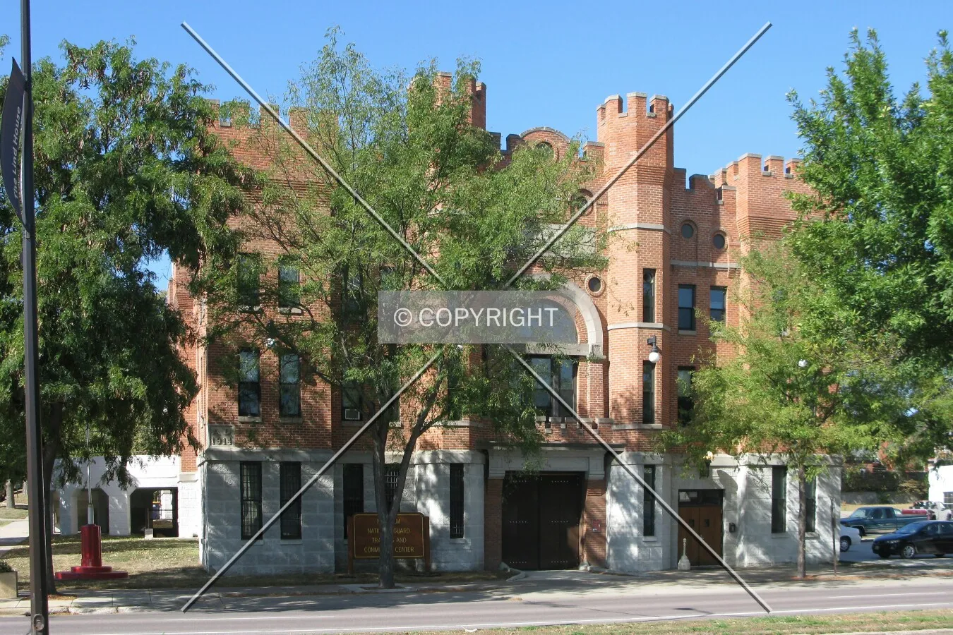 View to the west across North Broadway