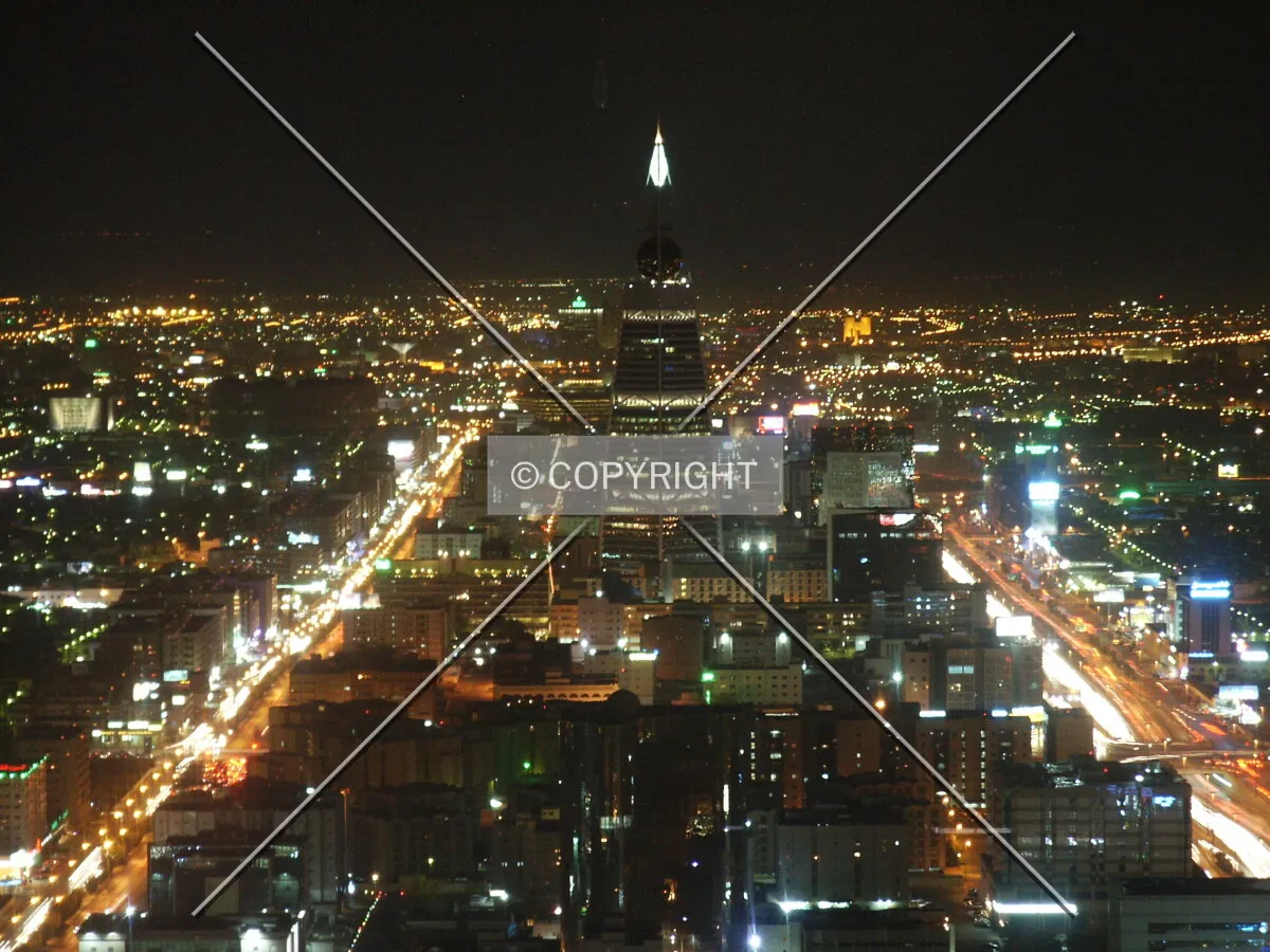 Night view from Kingdom Centre