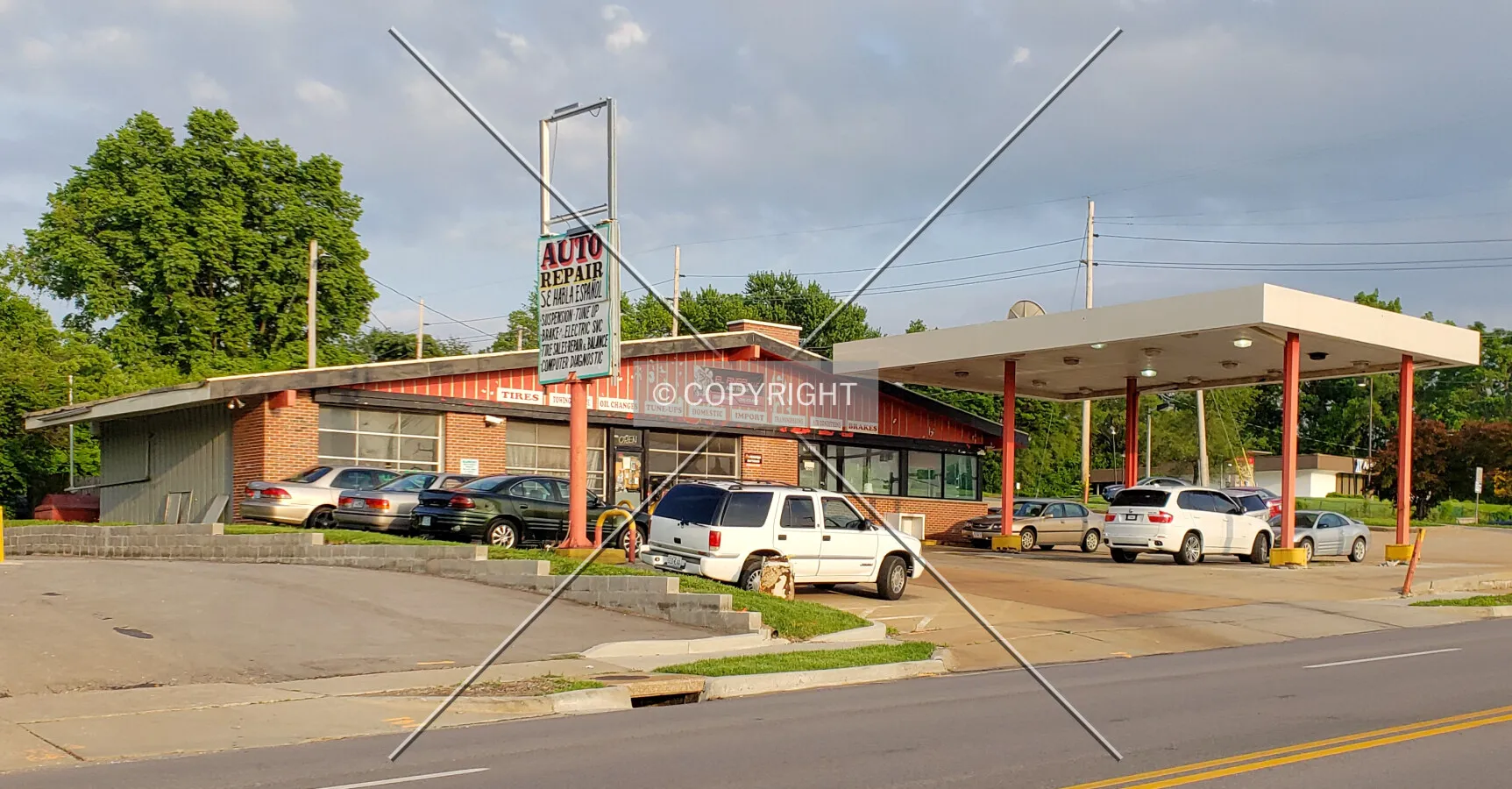 Northwest view; May 23, 2020