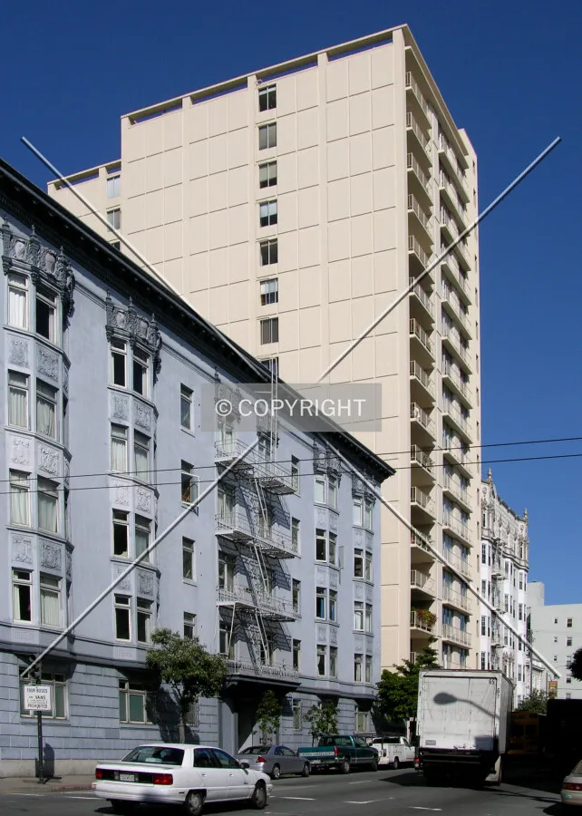 From across Franklin Street to the southeast