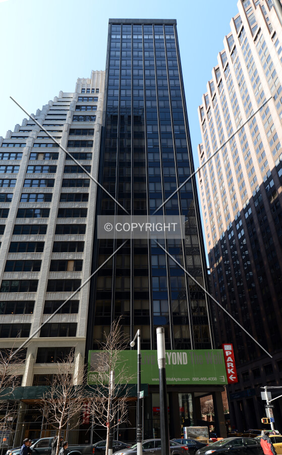 View from the northeast on Wall Street