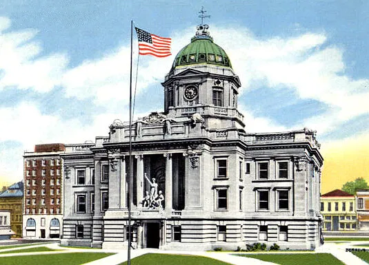 Vintage view from the southeast
