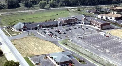 Aerial view from the northeast