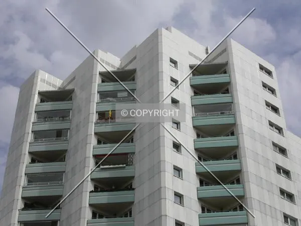 Top floors of the building