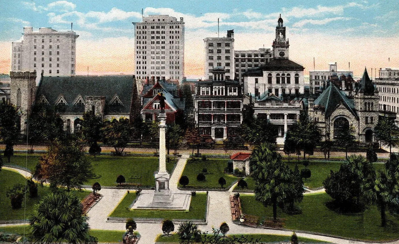 Vintage view from the north