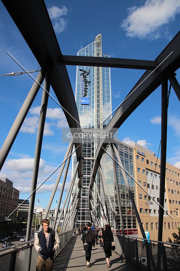 View from pedestrian bridge