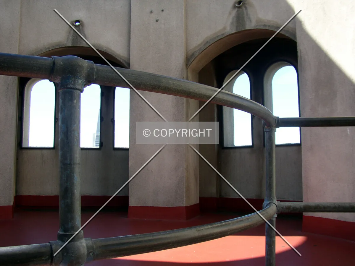 Observation level atop the tower