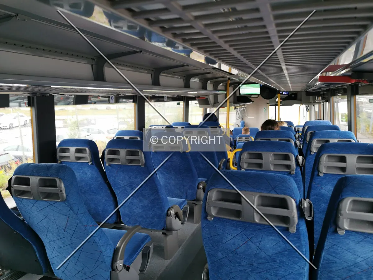 Inside a bus in Sweden