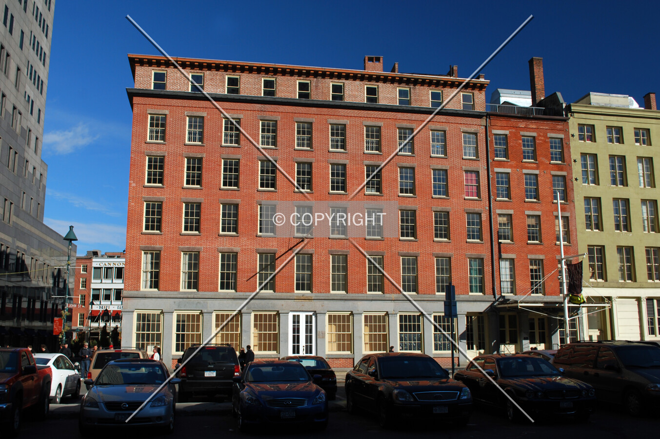 Western face along John Street