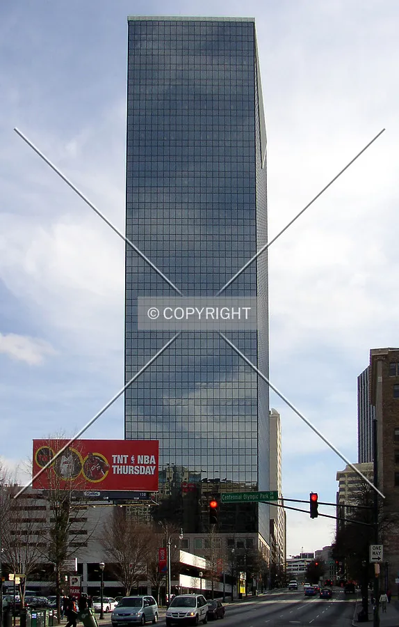 Looking southeast from Marietta Street