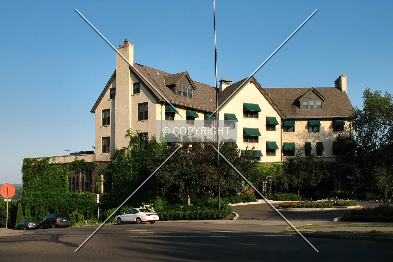 View to the southeast across Summit Avenue
