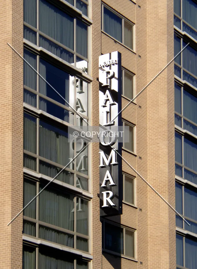 Signage on the southern side