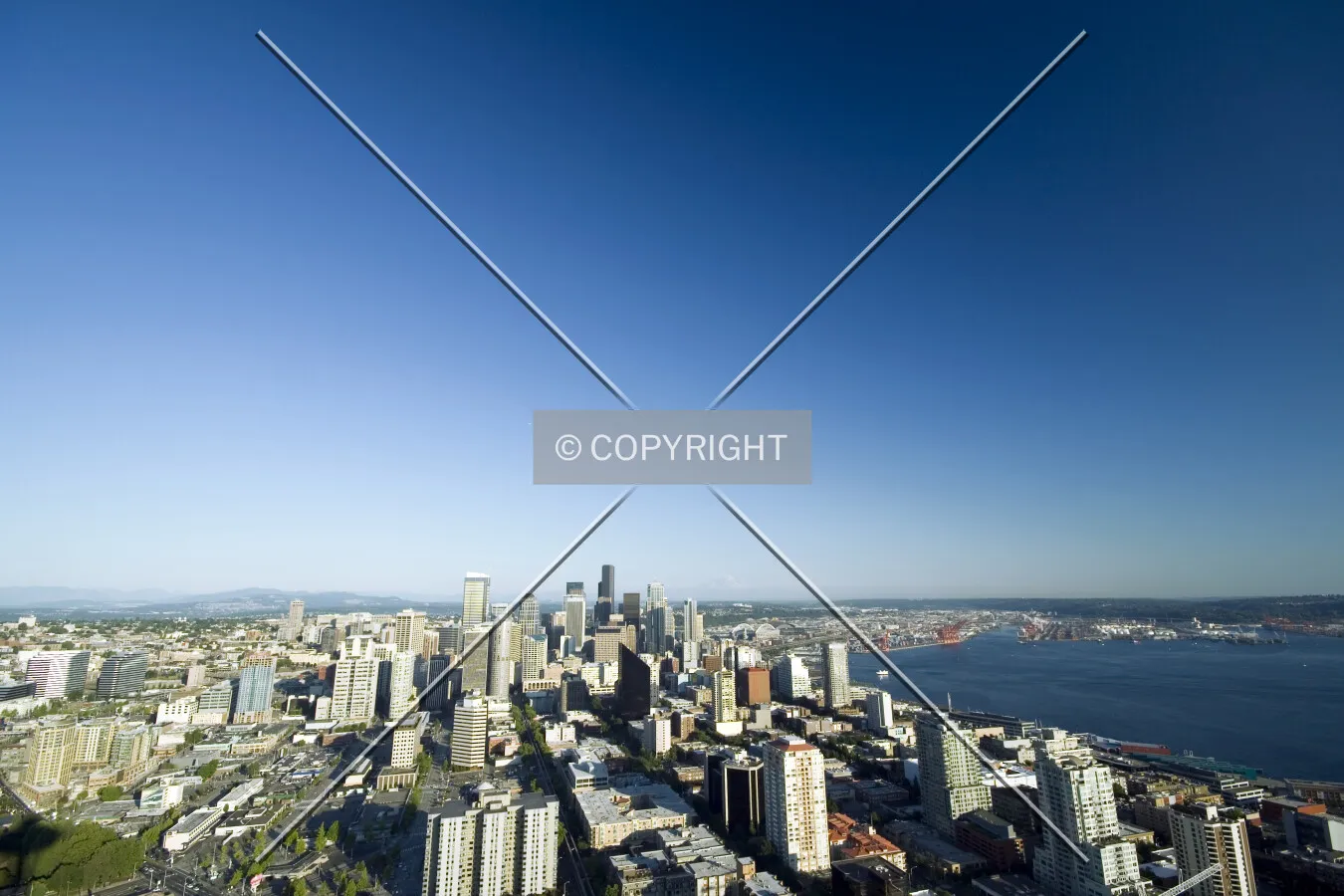 View from Space Needle south over downtown