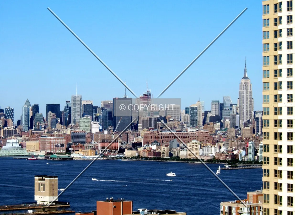 View northeast toward Midtown from Jersey City