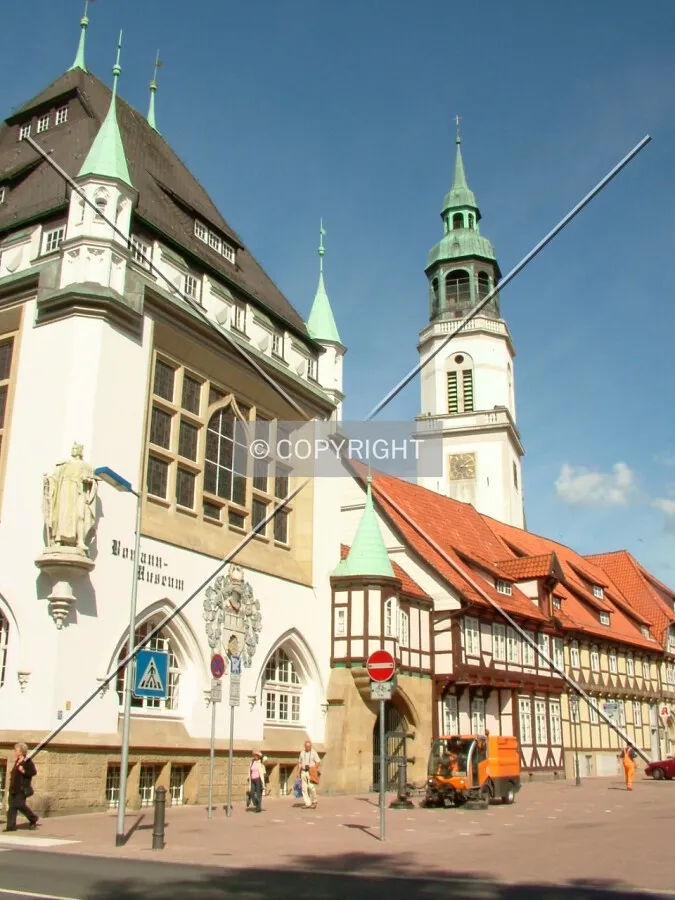 Square near local castle