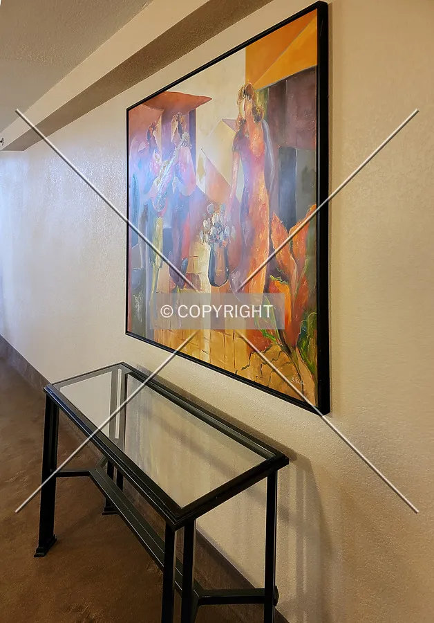 Third floor elevator lobby; March 19, 2021