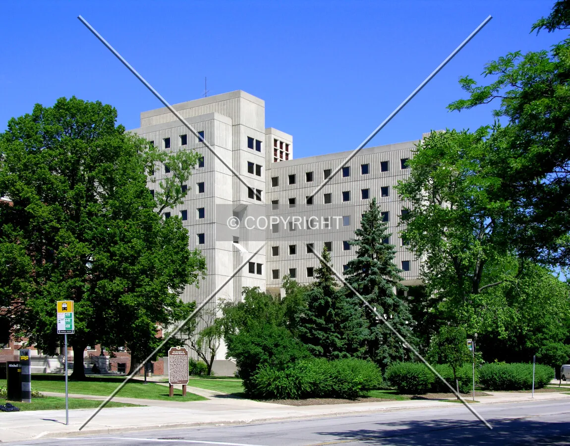 From the southeast across North Downer Avenue