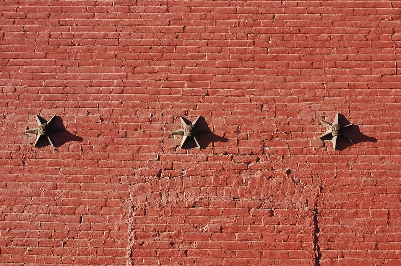 reinforcing bolts in the brickwork