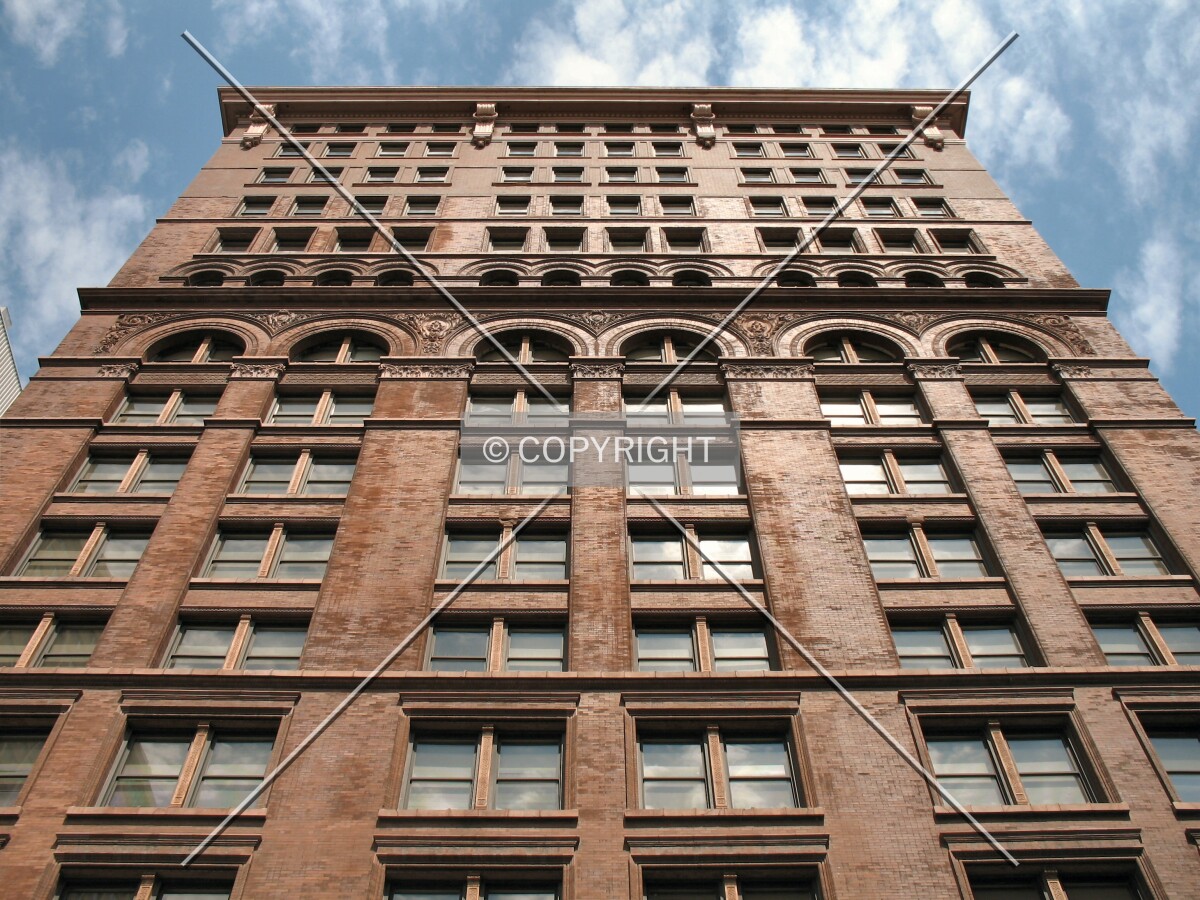 Looking up from East 4th Street