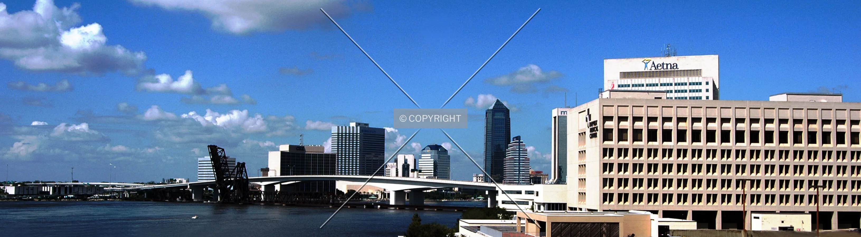 View of skyline from Interstate I-95
