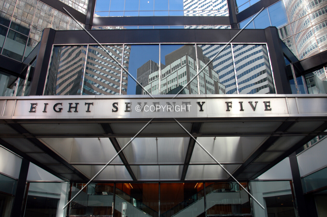 Sign above the entrance