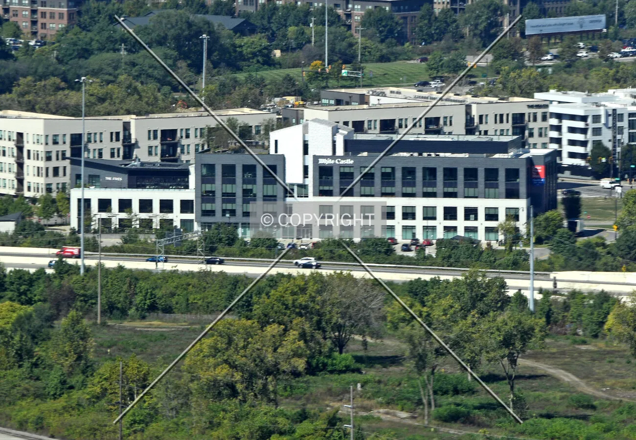 View from the southeast