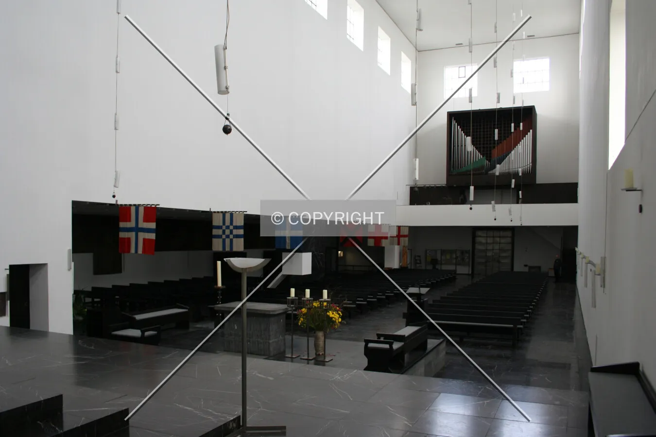 Looking back from the sanctuary