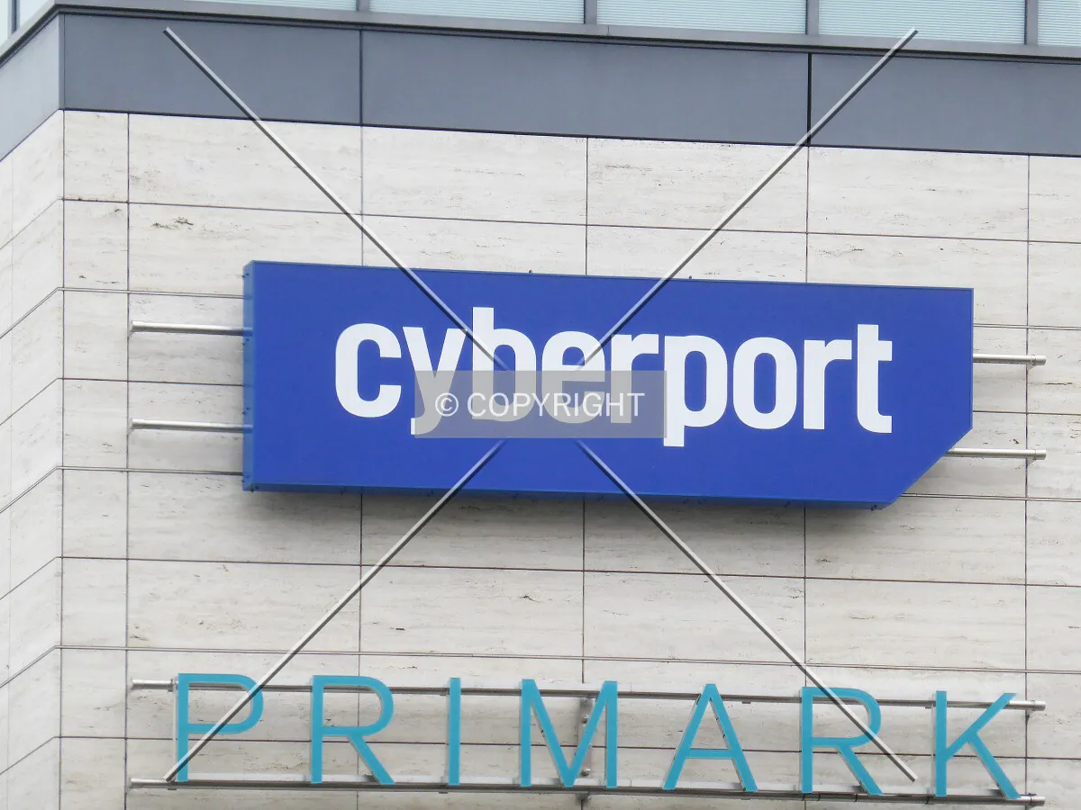 cyberport logo at the SSC shopping center