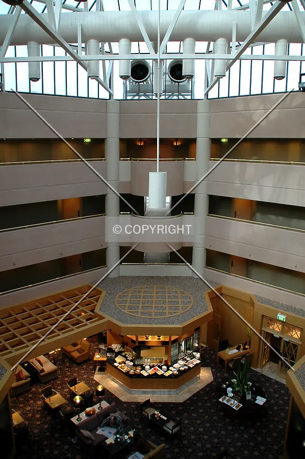 View of the top floors and Executive Club Lounge