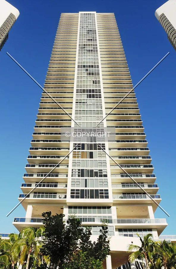 Looking up from the west