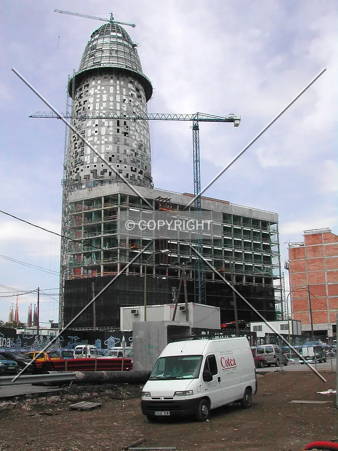 View from east, Hotel Silken in first term